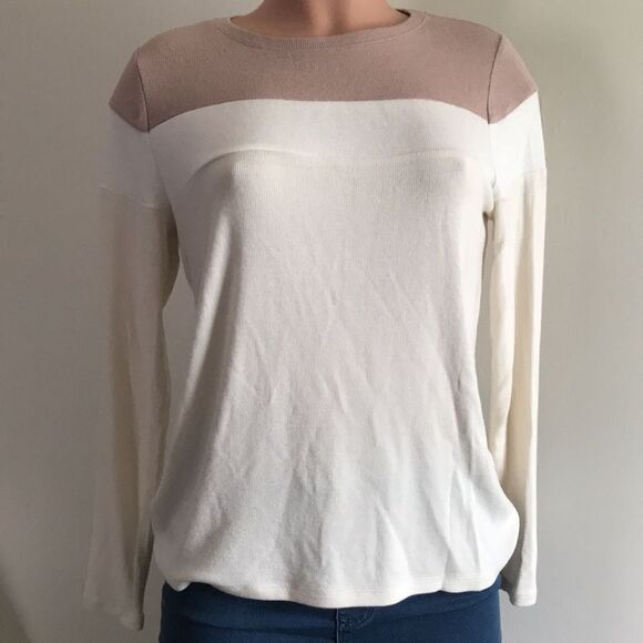 Laurie Felt Fuse Modal Color Block Long-Sleeve Tee Shirt - Picture 3 of 4